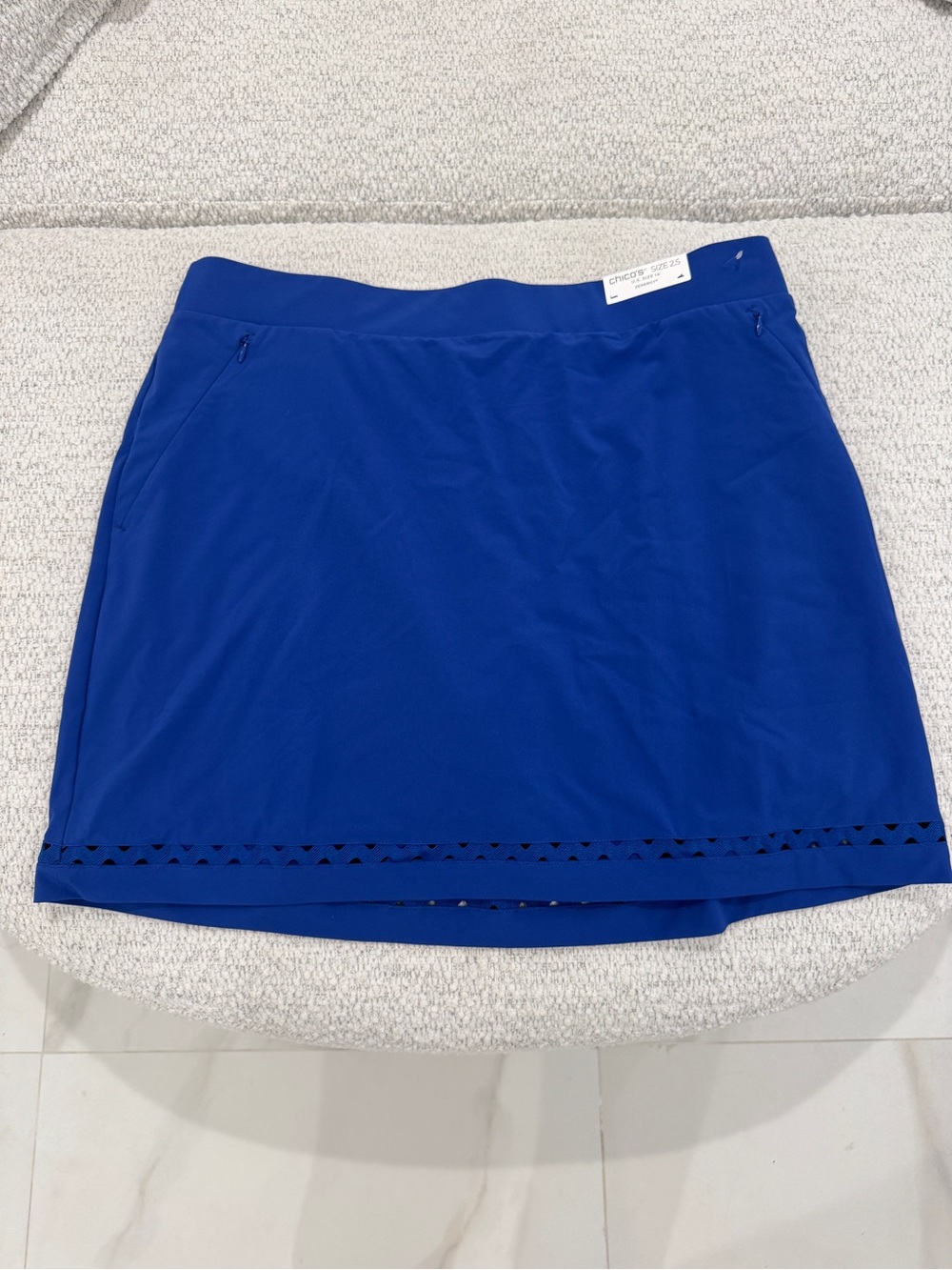 NWT Chico’s Zenergy Blue Athletic Skort